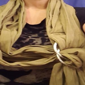 Army Green Maya Wrap Ring Sling Baby Carrier